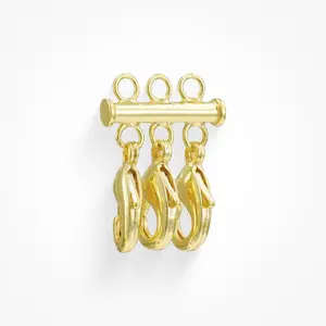 EVRY JEWELS Gold or Silver Plated Women's Hypoallergenic Layering Clasp for Necklaces