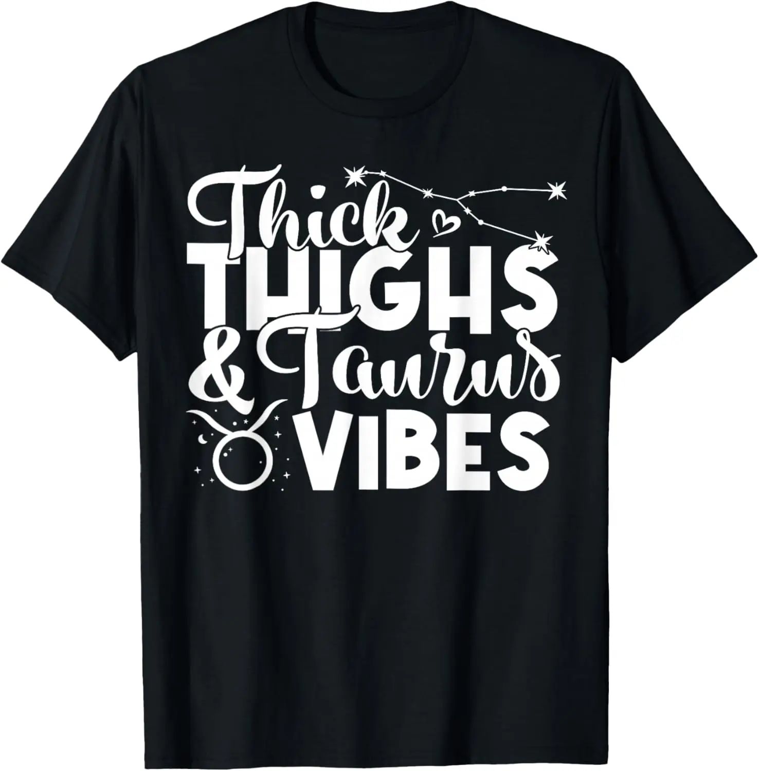Funny Taurus Zodiac T-Shirt | Vintage Distressed Graphic Print with a Playful Vibe, Round Neck, Short Sleeves, Cotton, Casual, Streetwear, Top