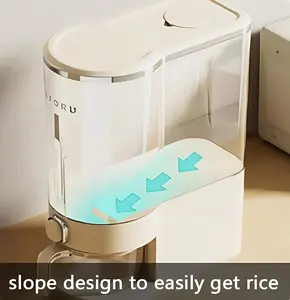 UFORU 22Lbs Rice Container - Airtight Food Storage Container for Rice,   multifunctional rice,Moisture Proof &  Space-Saving  jar