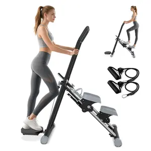 OVER SELF Stair Stepper with Handlebar for Full-Body Workout Compact Cardio Climber Exercise  for Home Gym Full Body Workout 264LBS Weight Capacity