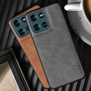 Moto G Play 2026 & Moto G 2026 Cases, Stylish Luxurious Textile PU Leather Cover, Retro Design for Motorola Phones