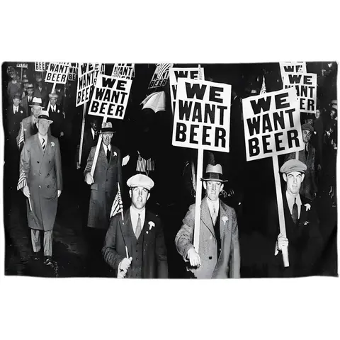 LUIVU 3x5ft Funny Polyester Fabric Flag Banner Tapestry - "We Want Beer" Vintage Single-Sided Flags for Room, Bar-Ready Decor, Beer-Night Vibe Gift for Men's Home/Bar, Dorm Accessories