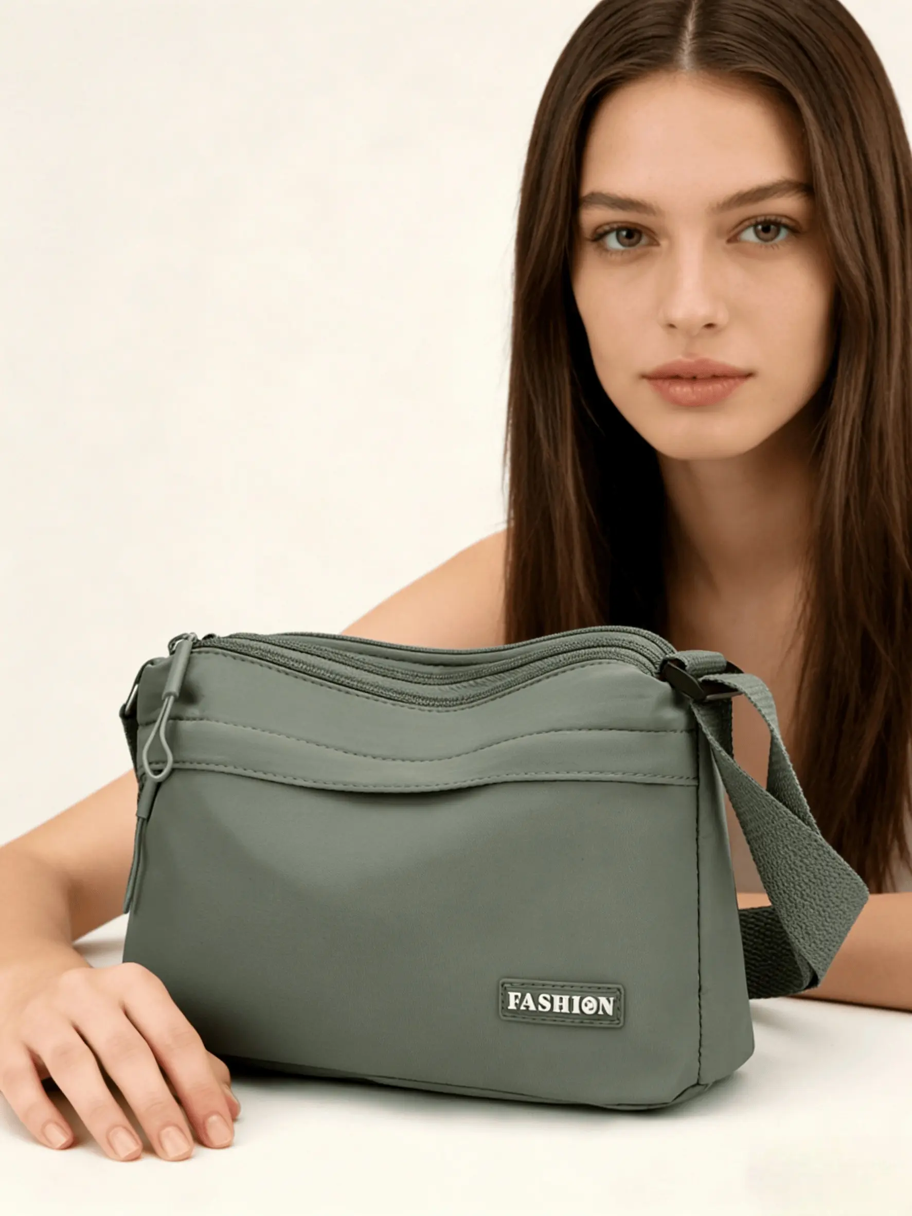 Women Small Crossbody Shoulder Bag Purse, Fashion Crossbody Handbag, Waterproof Wear-resistant Fabric Handbag, Lightweight Casual Daily Purse for Travel Work Commute, Fashionable Casual Bag