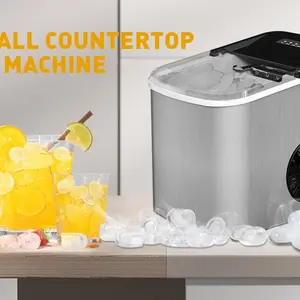 G E Profile Opal 1.0 Nugget Ice Maker| Countertop Pebble Ice Maker | Portable Ice Machine Makes up to 38 lbs of Ice Per Day | Stainless Steel home kitchen bar party Slow Masticating Cold Press Juicer ice basket Countertop Automatic Ice Cube