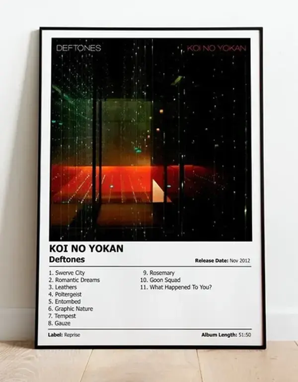 DEFTONES - Koi No Yokan | Music Album Cover Print Poster | A4, A3, A2, A1