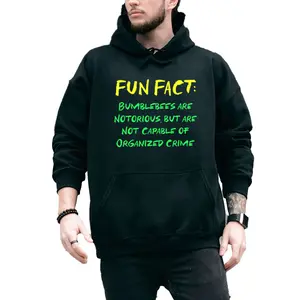 Funny Bumblebee Quote Men Lightweight Casual Hoodie