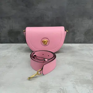 Pre-owned VERSACE Leather Shoulder Bags 7.8'' R3089 Shoulder Bag C1894194390 0405 T1 Qiqi