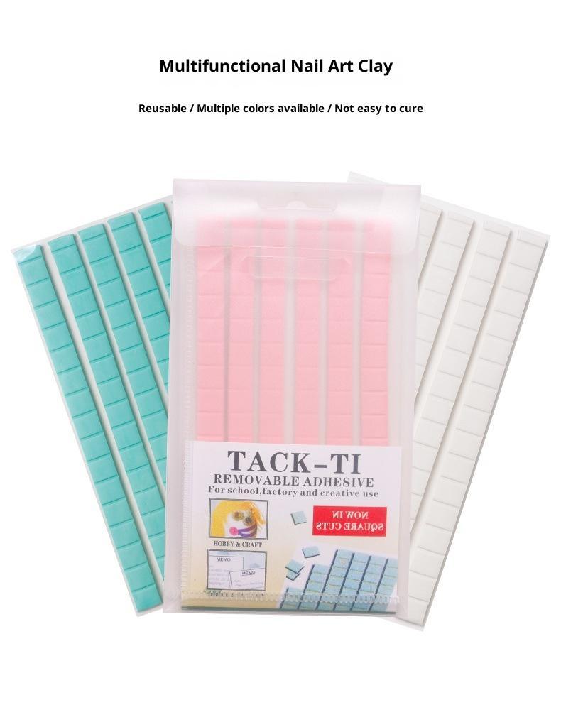 Nail practice tools 96 pieces/pack of clay nail plates, non marking putty, universal clay fixation builder gel brush trendy nail