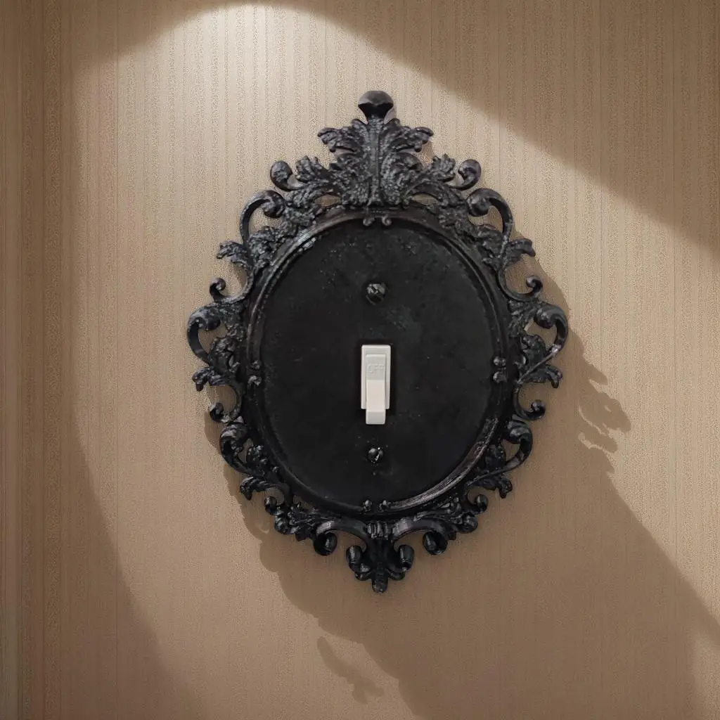 Gothic Style Wall Switch Cover, 1 Count Classic Vintage Design Switch Panel, Wall Switch Decoration for Home and Office, Wall Switch Decorative Access