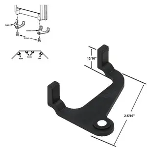 Gordon Glass® Plastic Left Bottom Retainer for Neo-Angle Framed Sliding Shower Doors