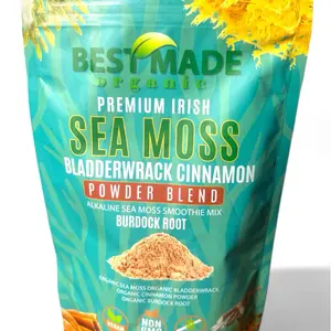 Organic Tea Powder Sea Moss, Bladderwrack and Burdock with Cinnamon added Blend also Baking