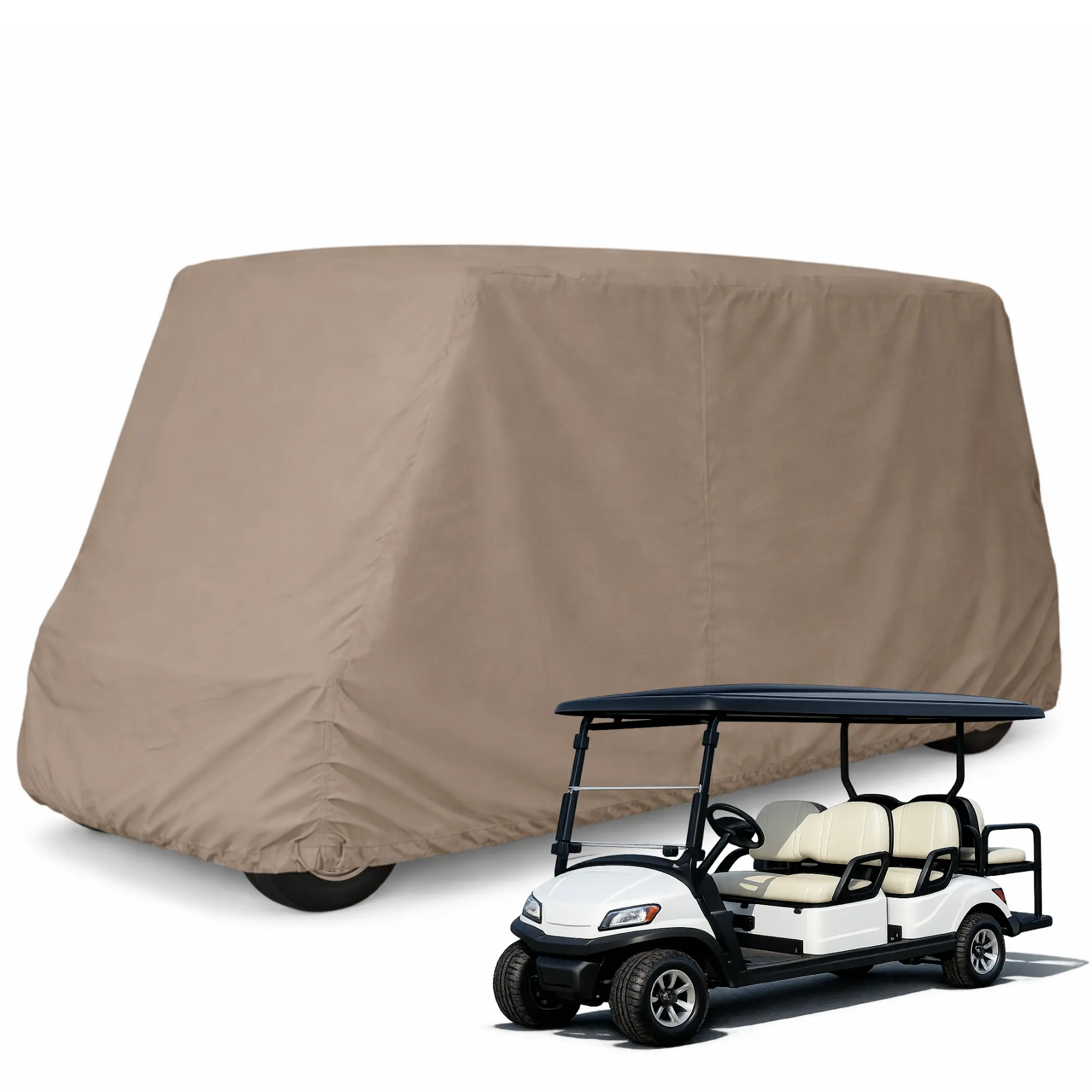 6 Passenger Golf Cart Storage Cover Taupe golf  cart seat golf  accessories