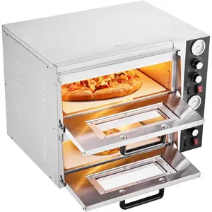VEVOR 12 Electric Pizza Oven Countertop, Stainless Steel Pizza Maker Machine with Pizza Stone and Spatula, Heats up to 850F, Multipurpose Indoor Outdoor Pizza Cooker for Restaurant Home CampingVEVOR Super Brand Day