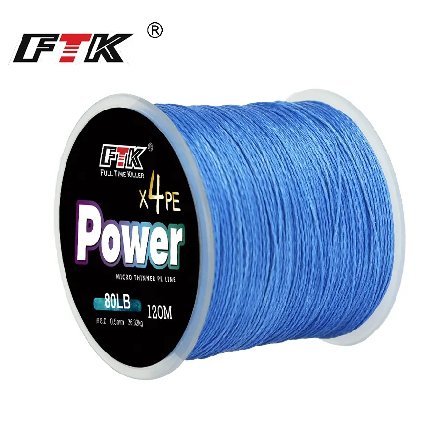 FTK Dali Ma Line 120m 4-strand PE Leader Line, Fishing Line, Braided Line, Main Line, Fishing String, Fishing Equipment, Fishing Tackle, Fishing Gear