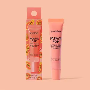 Avatara Papaya Pop Tinted Lip Jelly - Moisturizing & Hydrating Lipbalm with Papaya Fruit Extract & Shea Butter for Soft & Supple Lips