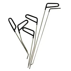 Rods Dent Removal Kit,6 Pcs Paintless Dent Repair Rods, Stainless Steel Dent Rods, Whale Tail Dent Repair Tools, Professional Hail Dent Removal Tool