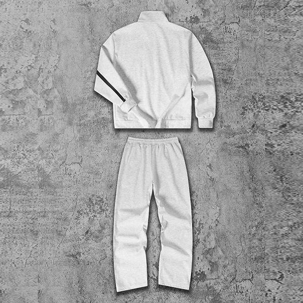 Men's Vintage Sportswear Set Black and White Patchwork Half Zip Hoodie and Joggers Trendy Unisex Casual Comfortable Skin-Friendly Loose Fit Slimming Street Style Two-Piece Outfit coat outdoor clothing windbreaker fit