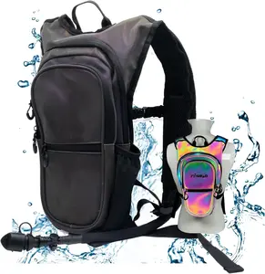 Anti  Rave Hydration Backpack - 1.5L Insulated Water Backpack for Raves, Festivals, Hiking, Running - Festival Hydration Pack for Men Women  Festival Essential