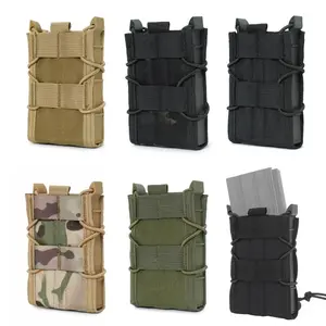 5.56 M4 Molle Single Magazine Pouch AK AR AR15 Mag Holster Outdoor Hunting Vest Pouches EDC Tool Holder Waist Bag