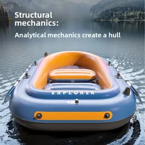 Inflatable Kayak Automatic Fishing Boat Thickened Rubber Boat Wear-resistant Air Cushion Boat Inflatable Dinghy Foldable