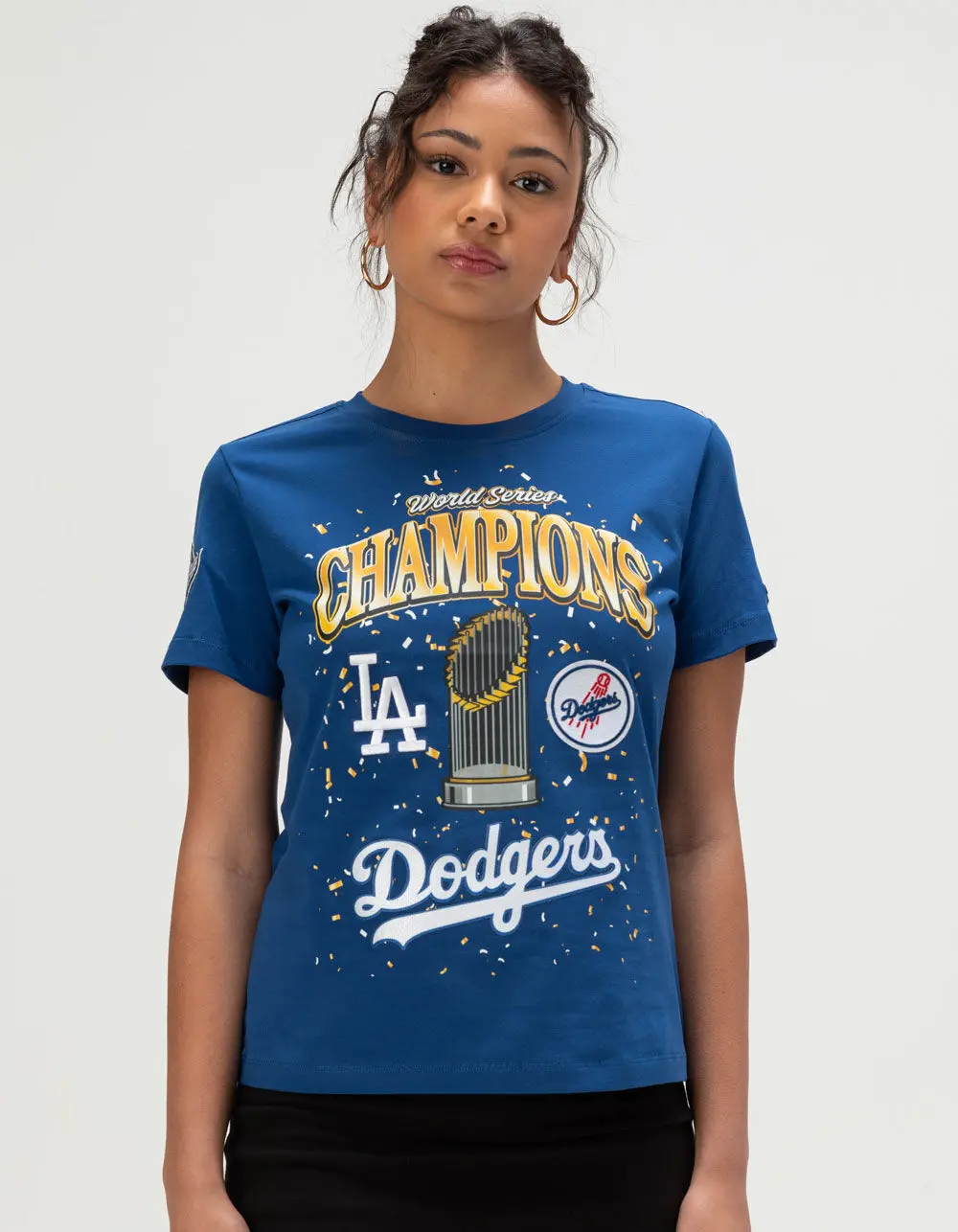 PRO STANDARD Los Angeles Dodgers World Series 2025 Womens Tee PRO STANDARD Los Angeles Dodgers World Series 2025 Womens Tee