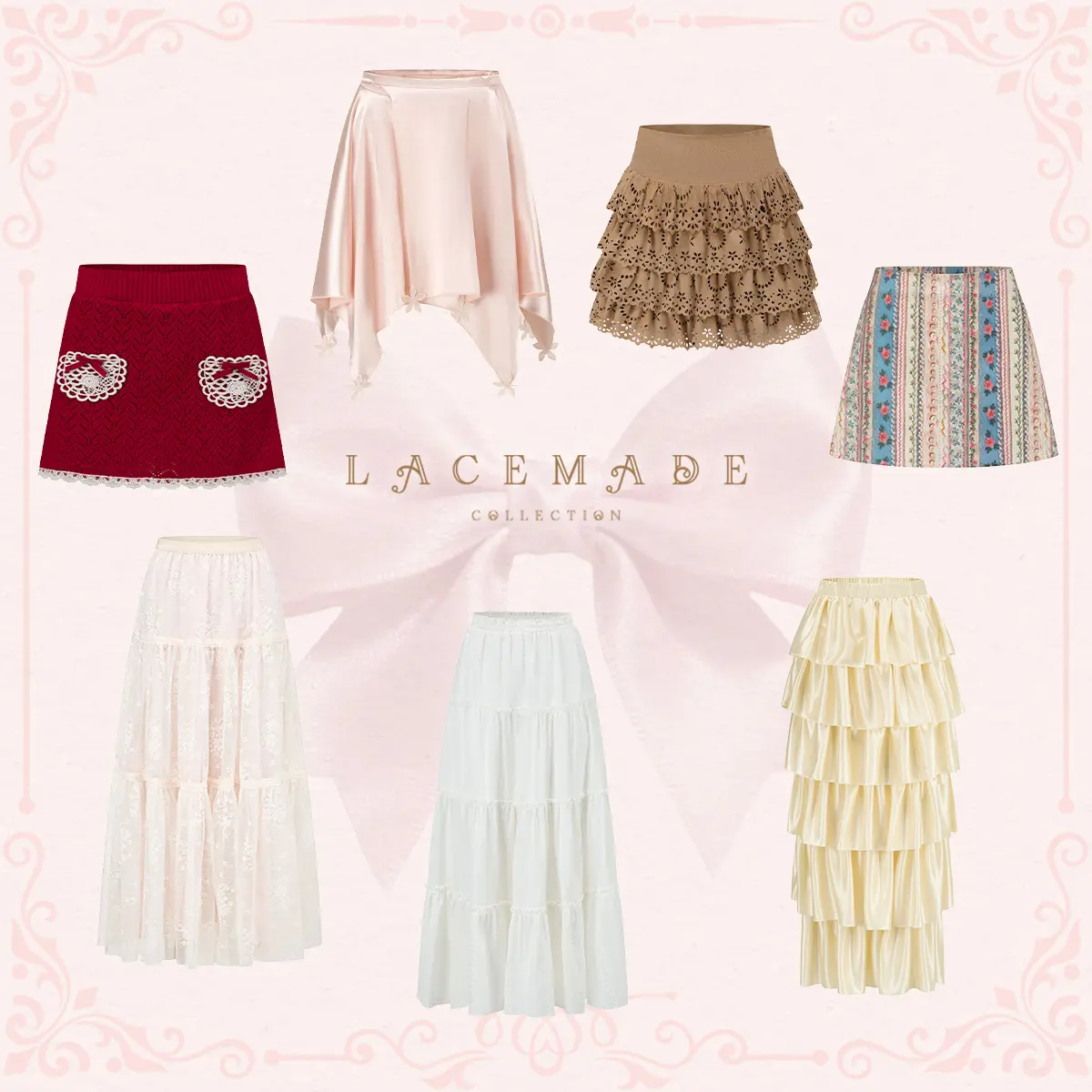 Women's skirt Collection -  TikTok Shop 1‑Year Anniversary Big Celebration, Summer Clearance Sale, Womenswear; ContactCustomer Service for Size Recommendations With Concerns