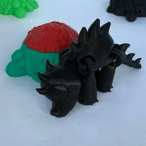 TiosOddities Chup and Cabra: Articulated Mythical Monster and Sheep Duo Toy - 3D Printed Eco-Friendly PLA - Hand-Finished Collectible Set