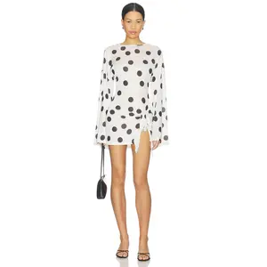 LIONESS Cosmic Mini Dress in Moonlight Polka