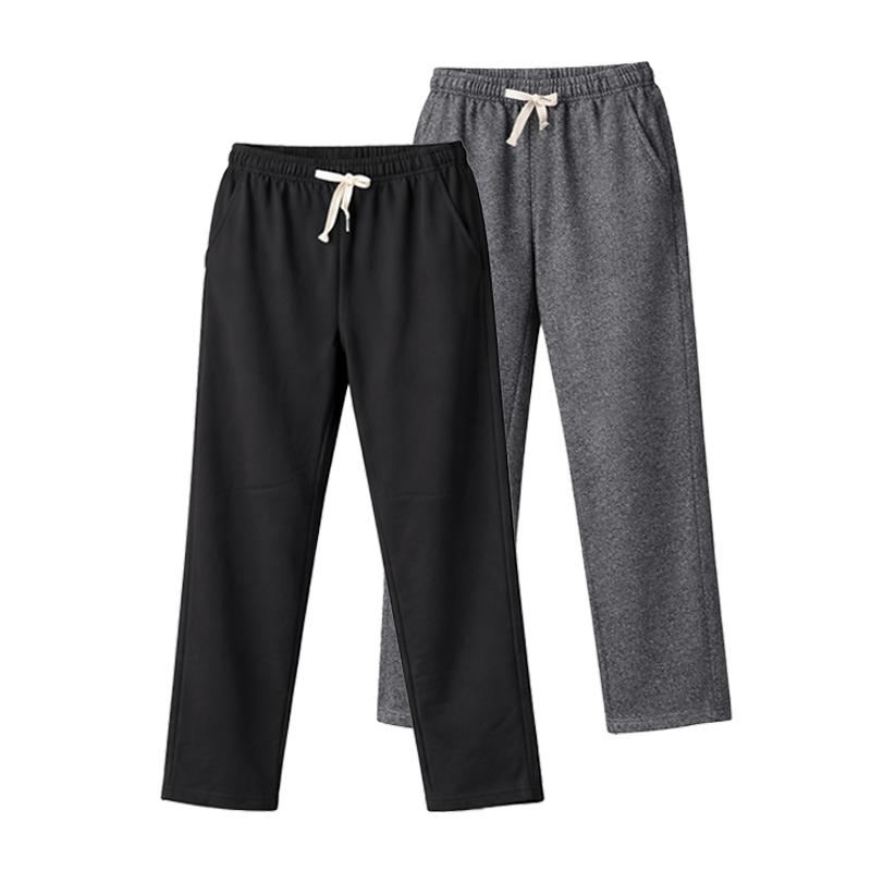 Classic unisex jogger pants three-piece set — regular fit suitable for all seasons; ideal for business casual, parties/vacations, and home leisure; solid-color straight-leg athletic joggers.