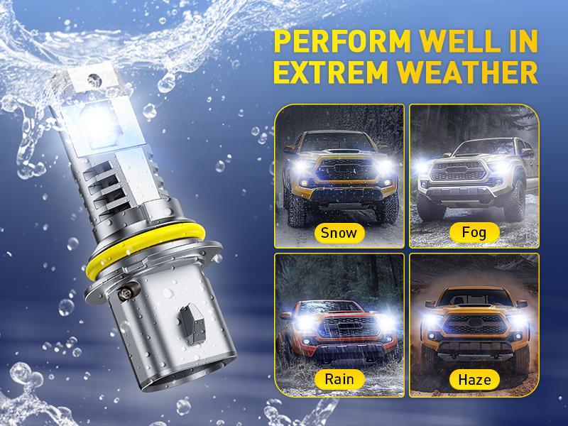 For 2002-2010 Ford Explorer AUXITO LED Headlight Bulbs, 9005 High Beam & 9006 Low Beam (2002-2005), 9008/H13 (2006-2010), 40000LM 6500K Cool White,Anti-glare,CANBUS Ready,No error,No Flickering, Plug and Play