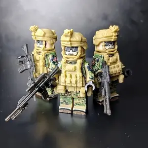 Special Forces US Marines Ma Ruote Special Unit Assembly Model for Boys Engaging Play China Military Building Block Figures