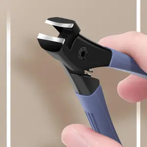 Stainless Steel Wide Mouth Nail Clipper, 1 Count Anti Splash Nail Clipper, Multi-functional Opening Nail Clipper