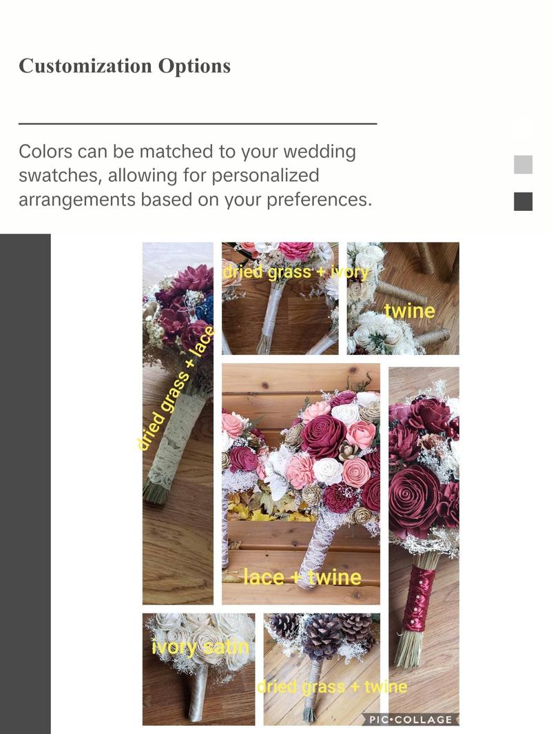 Moody Jewel Toned Wood Flower Bouquet, Teal and Purple Sola Bride Bouquet, Hanging Greenery Bouquet