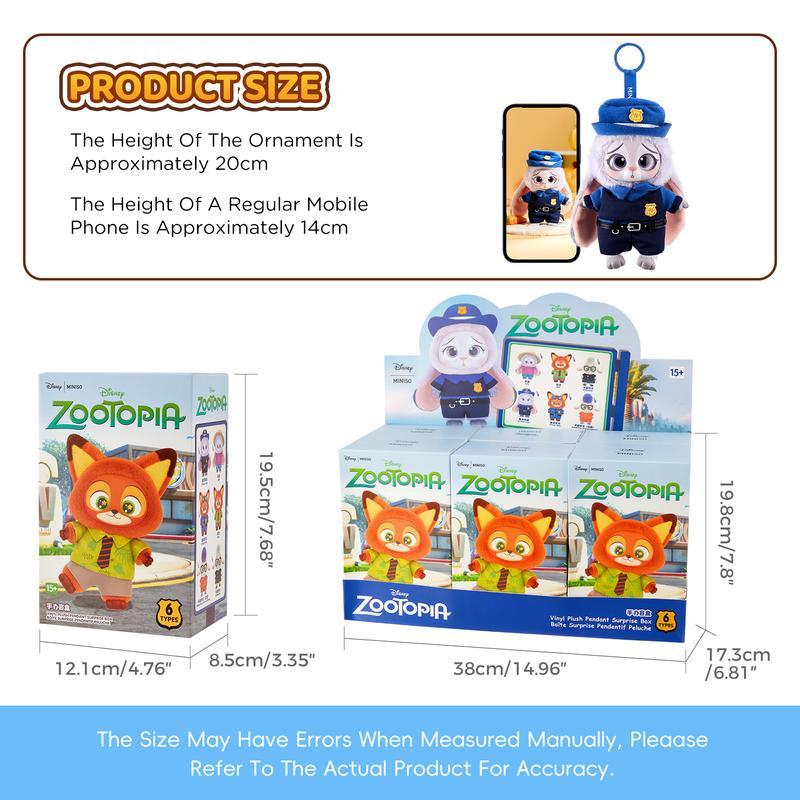 Disney Zootopia Series Plush Blind Box Adorable Animal Collectibles For Display Gift Exchange,For Woman & Kids & Fans Gift ,Holiday & Holiday Haul