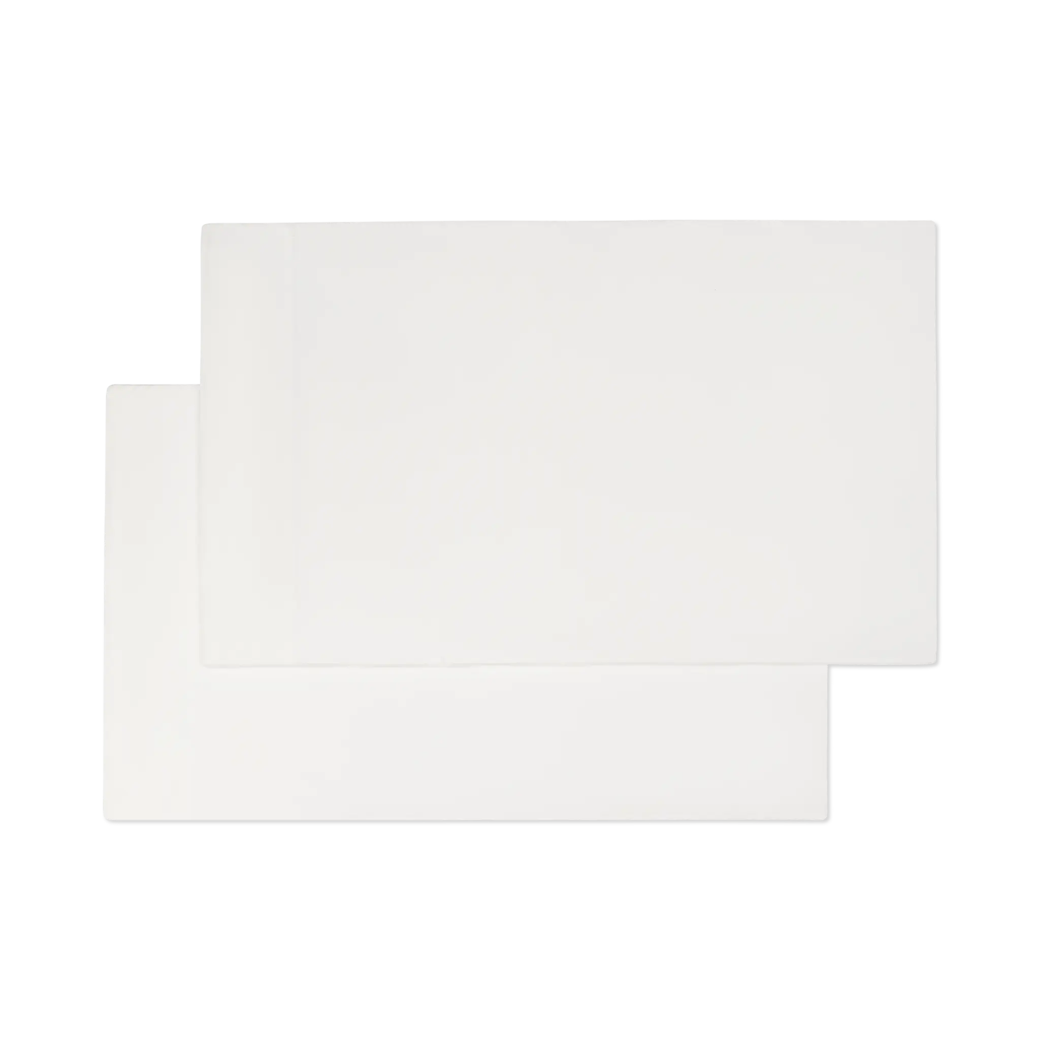 Jersey Knit Pillowcase Set in Ivory White