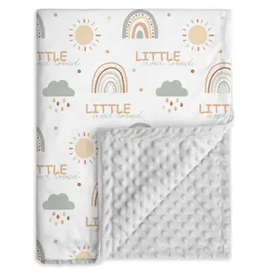 Baby Blanket Unisex Newborn, Super Soft Comfy, 100% Polyester Minky, 30 X 40 Inch, Ideal for Infants, Cozy and Warm