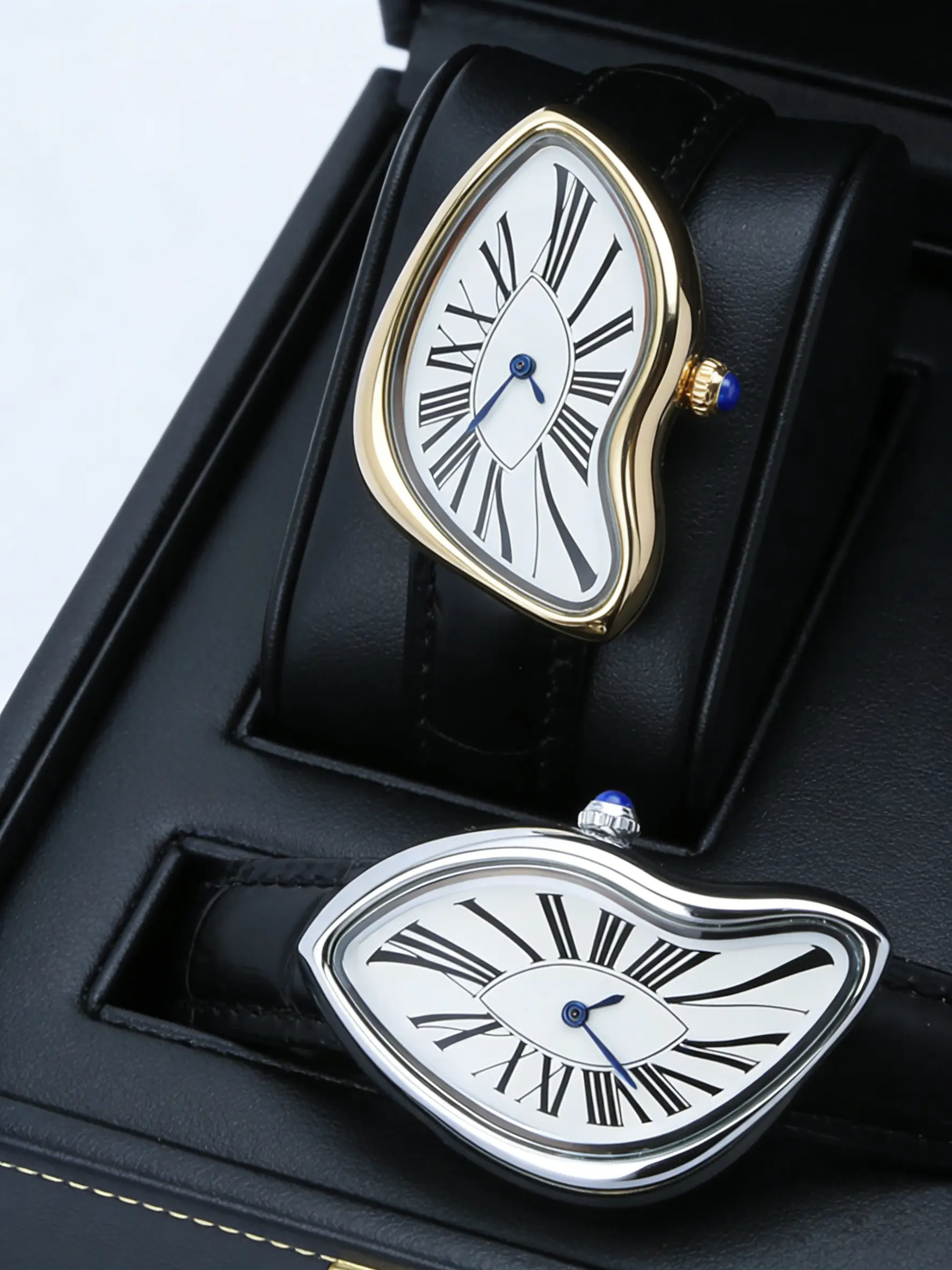 Creative Irregular Shape Watch, Fashionable Wristwatch, Vintage Y2K Design with Quartz Movement, Alloy Case and Mineral Glass, Unique Fashion Accessory