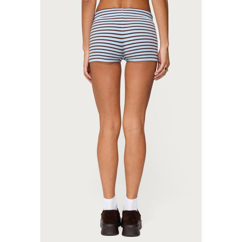 Lillian Striped Knit Shorts