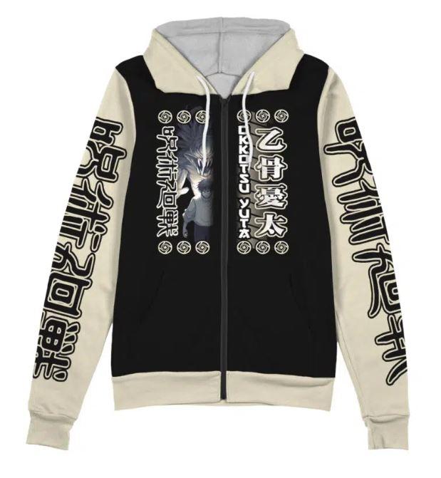 トップス Yuta Yuta Okkotsu Jujutsu Kaisen Streetwear Zip Hoodie Jacket, Anime