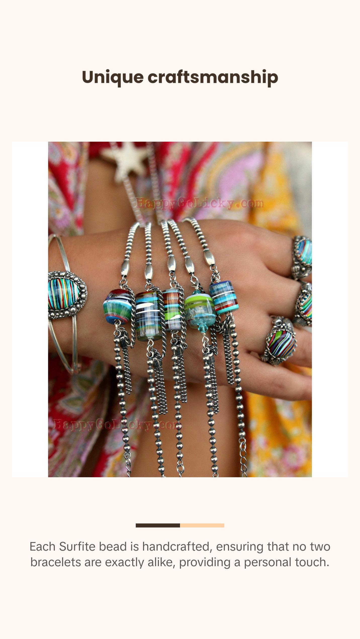 Recycled Surfboard Resin Surfite Bracelet