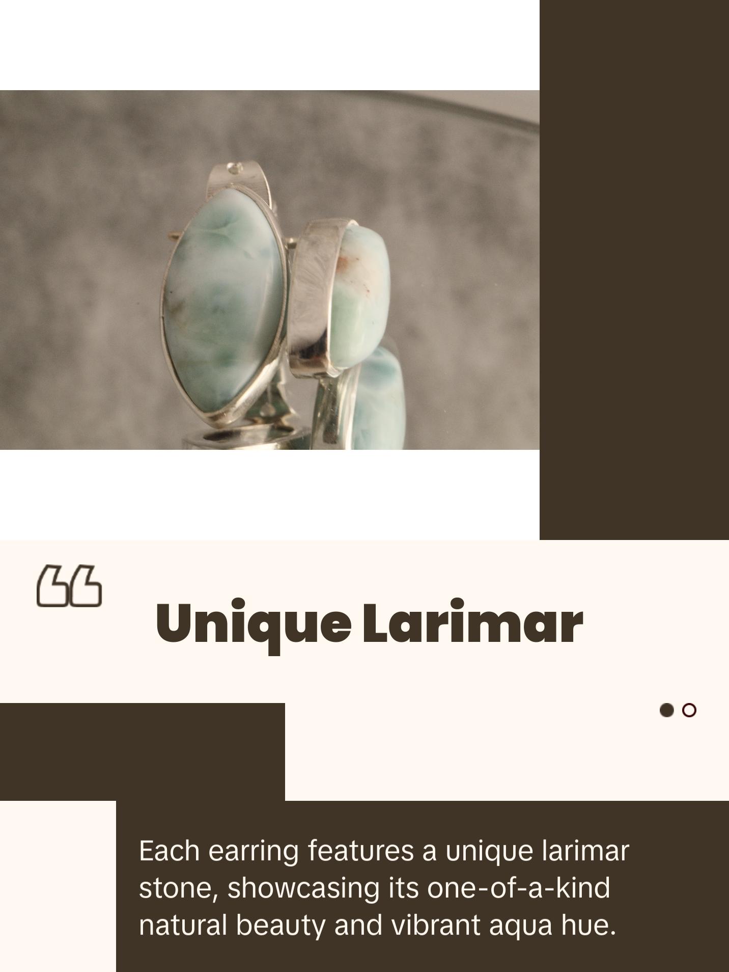 Ocean’s Calm - Larimar 925 Silver Earrings Ocean’s Calm - Larimar 925 Silver Earrings
