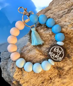 Silicone Beaded Keychain