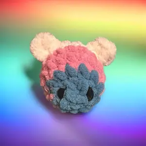 Handmade Crochet Transgender Pride Bee