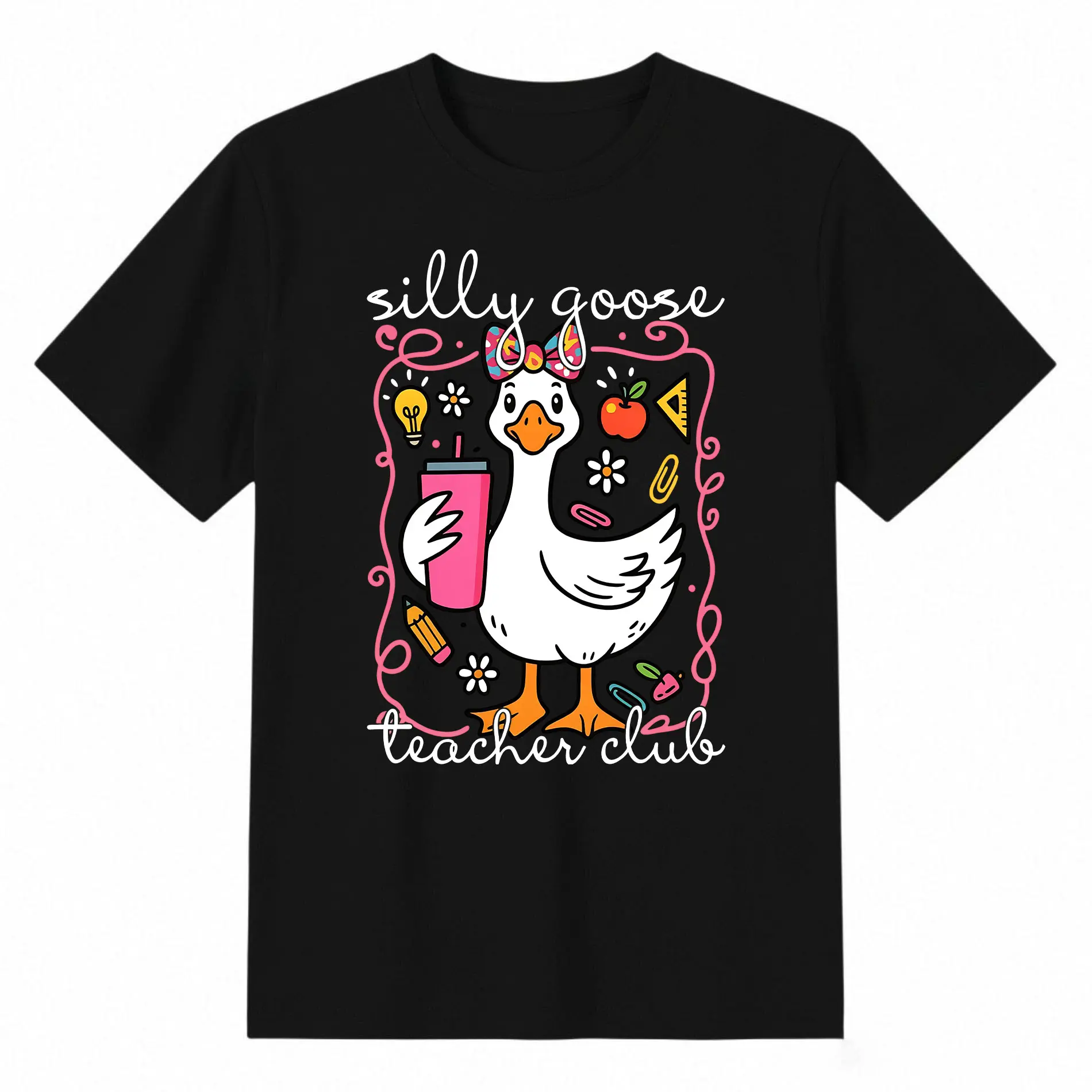 Goose Teacher Club Shirt, Funny Teacher Club T-Shirt, Cute Back To School Tee, summer graphic tees Teacher Appreciation Gift, Funny Gift For Teacher