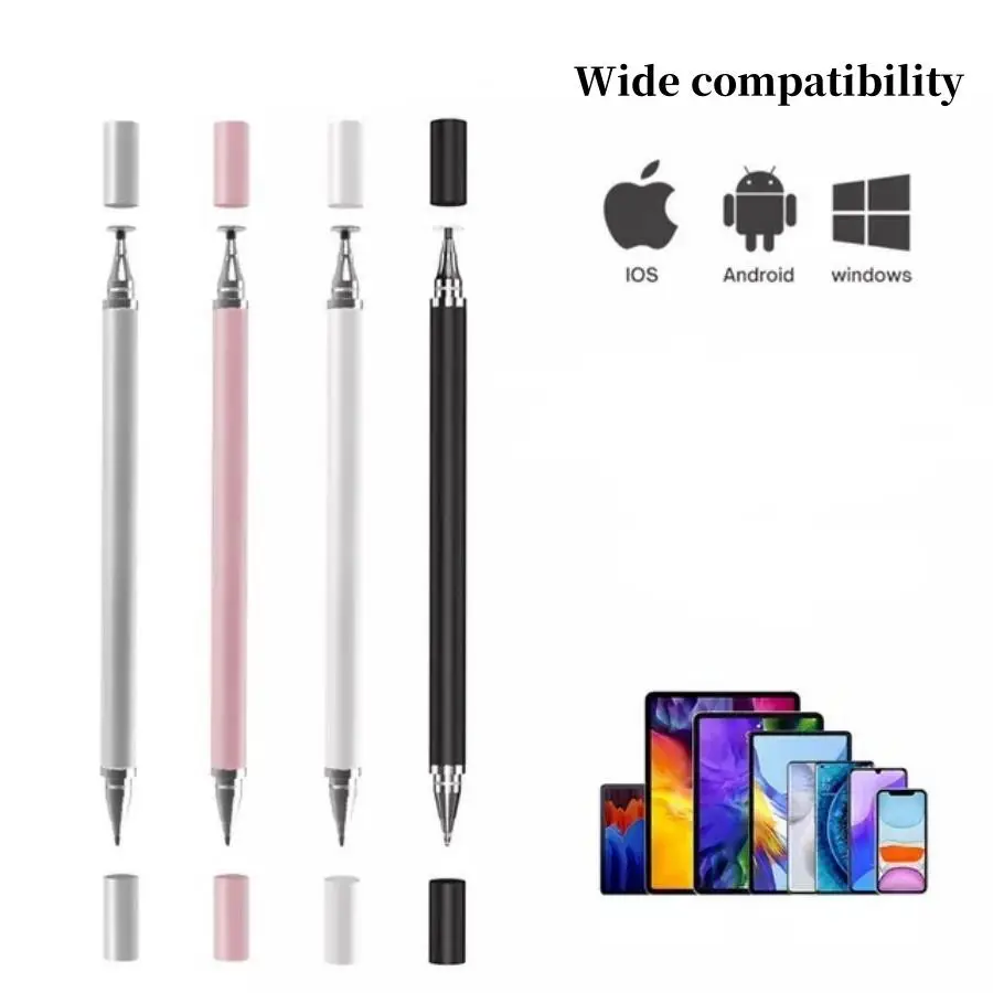 2-in-1 Touch Screen Stylus Pen, High Precision Universal Stylus for iPad iPhone Tablet, Capacitive Touch Screen Pen for Samsung Galaxy, Tablet Parts,
