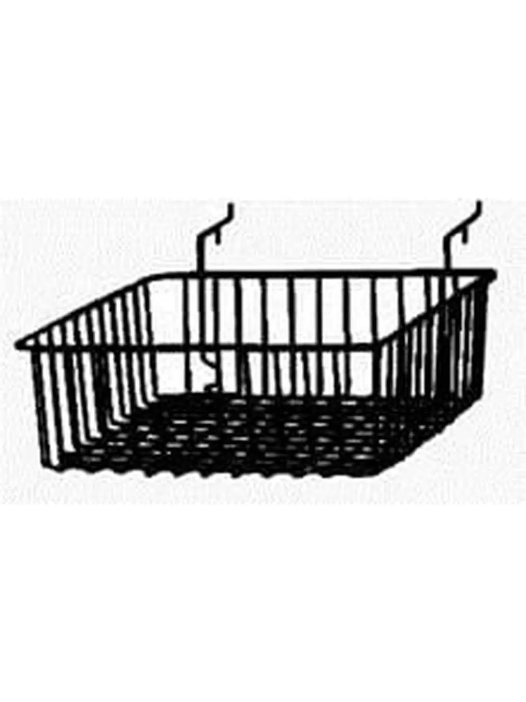 BSK13-BLK 12 x 12 x 4 in. Small Basket, Black
