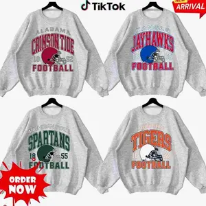(SALE OFF 56%) Vintage Football College Graphic Sweatshirt, University Team Mascot Crewneck, Hometown Game Day Pullover, Fan Apparel Gift GU