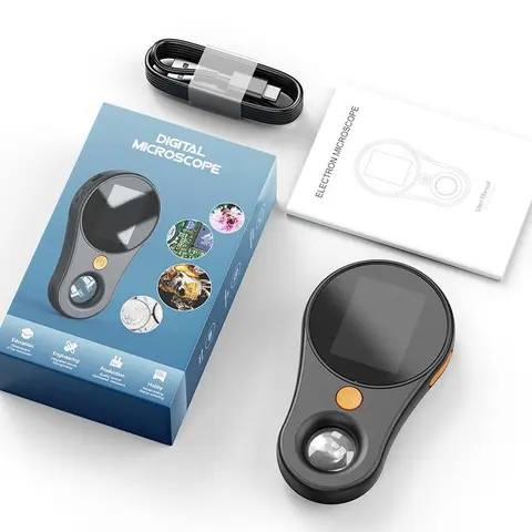Portable Handheld Digital Microscope, 1 Box 500X Rechargeable Microscope, 1080P Micro Focus Lens Testing Electronic Microscope, Handheld Electronic Magnifier, USB Digital Microscope