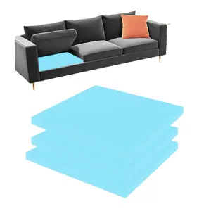 Square Sofa Cushion Supports Sagging Seat Cushion, 22" x 22" Sofa Cushion Support Fixes Sagging Seat, Raises Sagging Seat, 2/3 Piece White/Blue, Durable Cushions