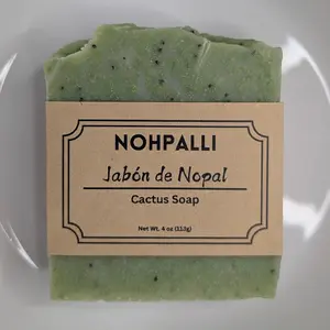 Nohpalli Green LLC Cactus Soap - 4 oz Handcrafted Soap with Cactus Design, Natural Ingredients, Suitable for All Skin Types, Gentle Body Wash